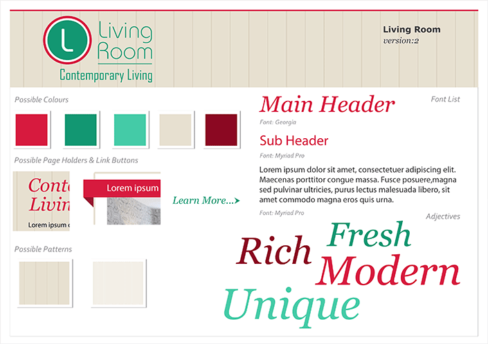 Living Room stylesheet image.
