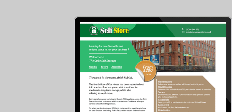 The unique business space provider - http://www.thecubeselfstore.co.uk/